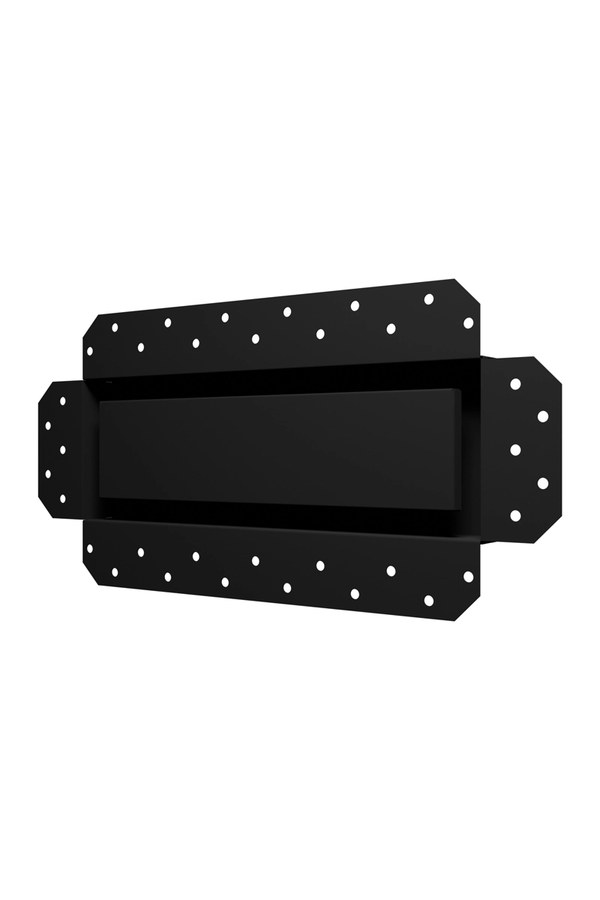 Решетка вентиляционная SGR скрытый монтаж 300х100 окрашенная сталь черный матовый ERA