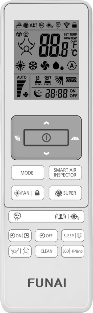 Инверторная сплит-система FUNAI EMPEROR SMART EYE FULL DC Inverter RACI-EM35HP.D05