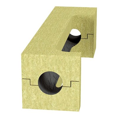 Цилиндры и скорлупы PIPEWOOL Vent для теплоизоляции воздуховодов вентиляции